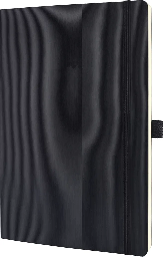 SIGEL CO308 Quaderno Conceptum - A4 circa, a scacchiera, 194 pagine, nero, copertina morbida