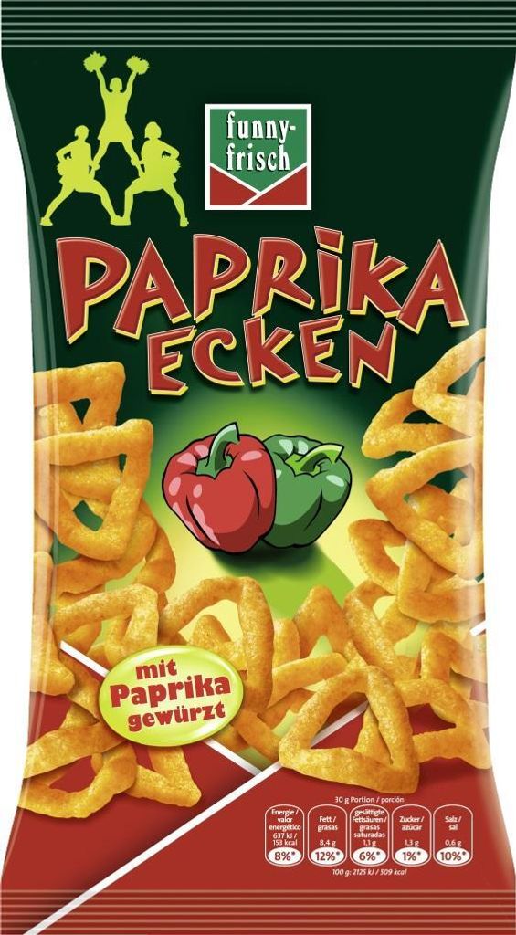 funny-frisch Paprika Ecken 75g Produktbild 
