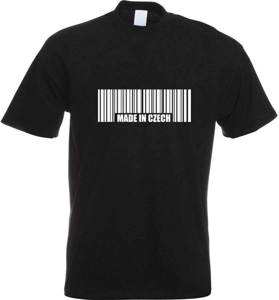 Kiwistar - T-Shirt - schwarz - Czech Barcode Prag Herren Funshirt Bedruckt Design Sprüche Spruch Motive - mit Motiv Bedruckt - Funshirt Design - ...