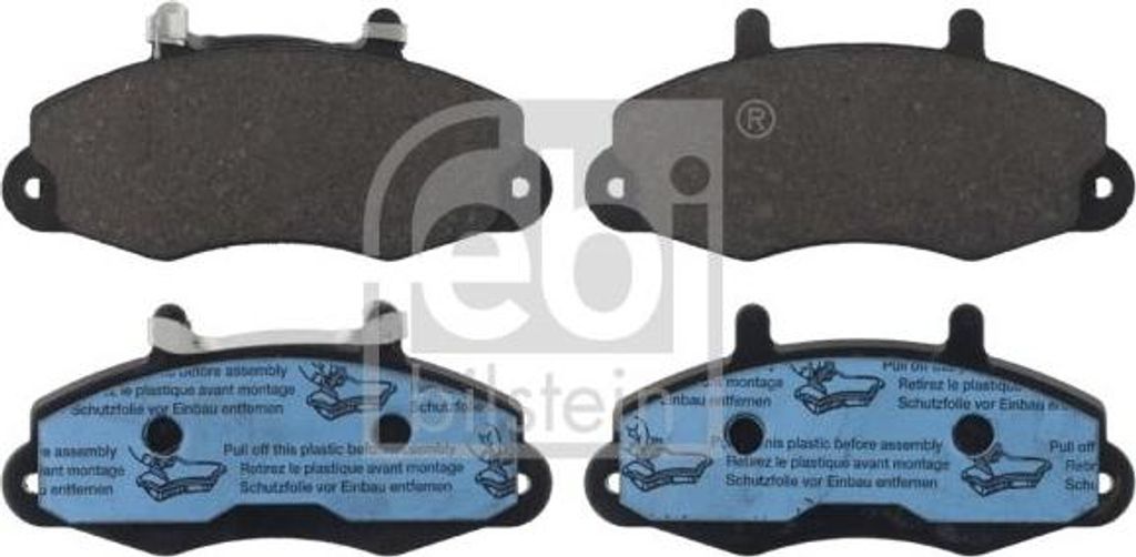 FEBI BILSTEIN 116069 Bremsbelagsatz, Scheibenbremse OE 1134158 kompatibel mit Transit