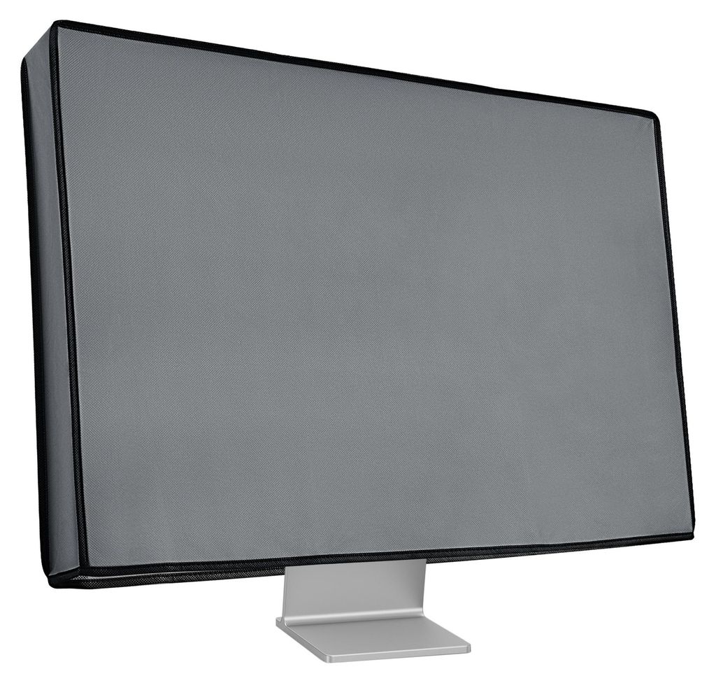 kwmobile Schutzhülle kompatibel mit 24-26" Monitor - Hülle PC Bildschirm - Computer Cover Case - Grau