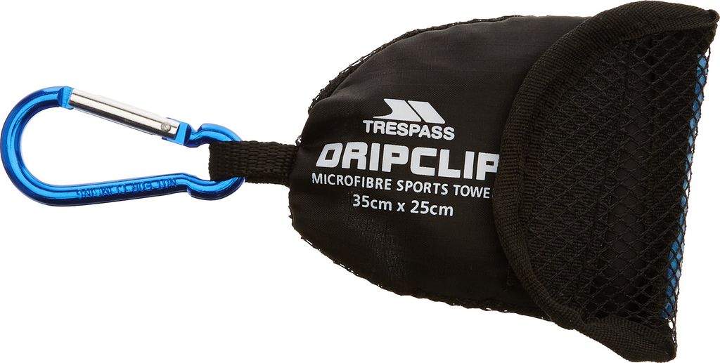Trespass Dripclip Mikrofaser-Handtuch mit Karabiner haken TP551 (Einheitsgröße) (Blau)