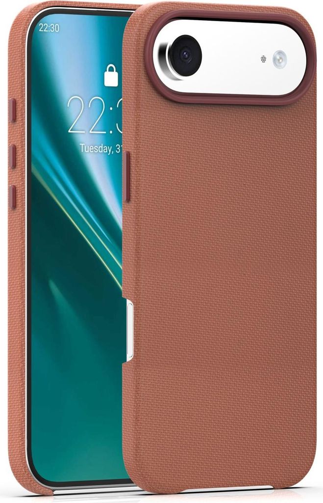 Etteri Elegant Mag Cover für iPhone 17 Air 6,6" Handyhülle Braun