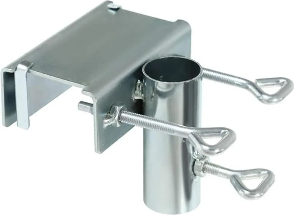 Pince pour Parapluie Heavy Duty en Acier Noir - Support Balcon de 38mm