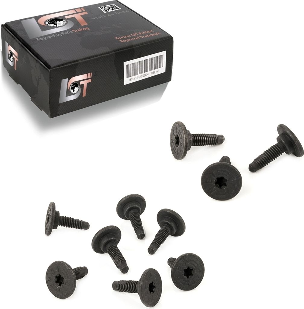 10x Für Abarth Alfa Romeo FIAT Torxschraube Schlossträger Schraube M6 x 19 mm