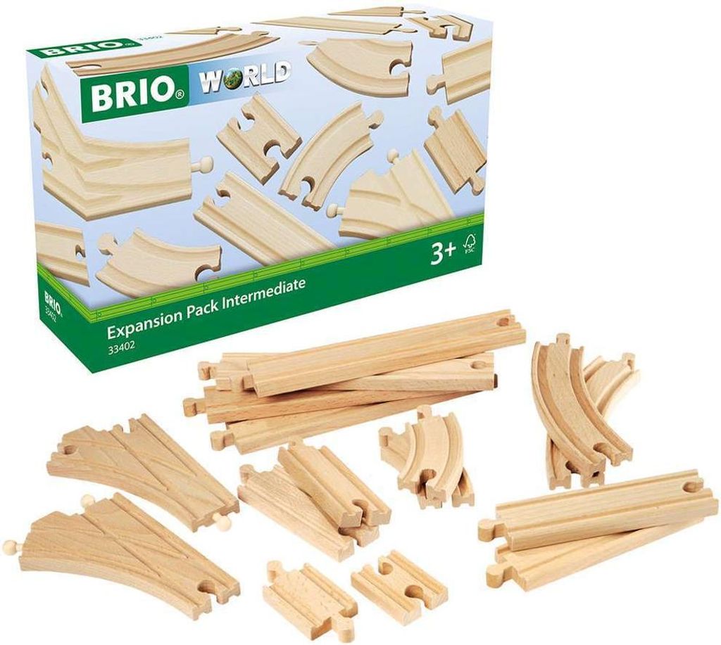 Brio 33402 Assortiment de rails moyens Image du produit 