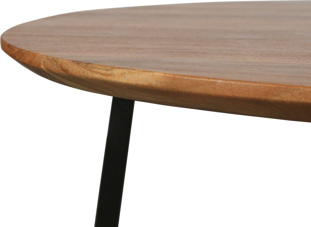 byLIVING Couchtisch ALINA / Platte Akazie massiv / Gestell Produktbild 8