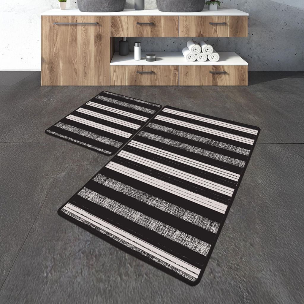 Bosdela Ovales 2-Teiliges Badezimmerteppich-Set, Produktbild 