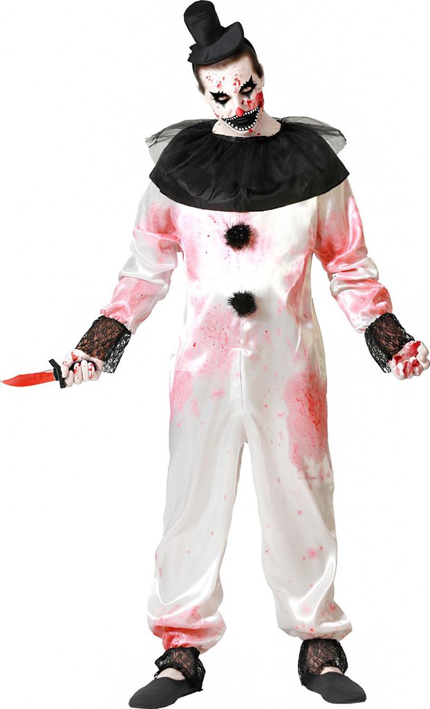 Atosa Costume da Clown Sanguinario Bianco XS-S Bianco XS-S Immagine del prodotto 