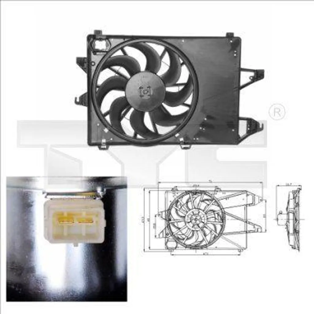 Évitez la Surchauffe avec le Ventilateur de Radiateur TYC 810-0001 Mondeo