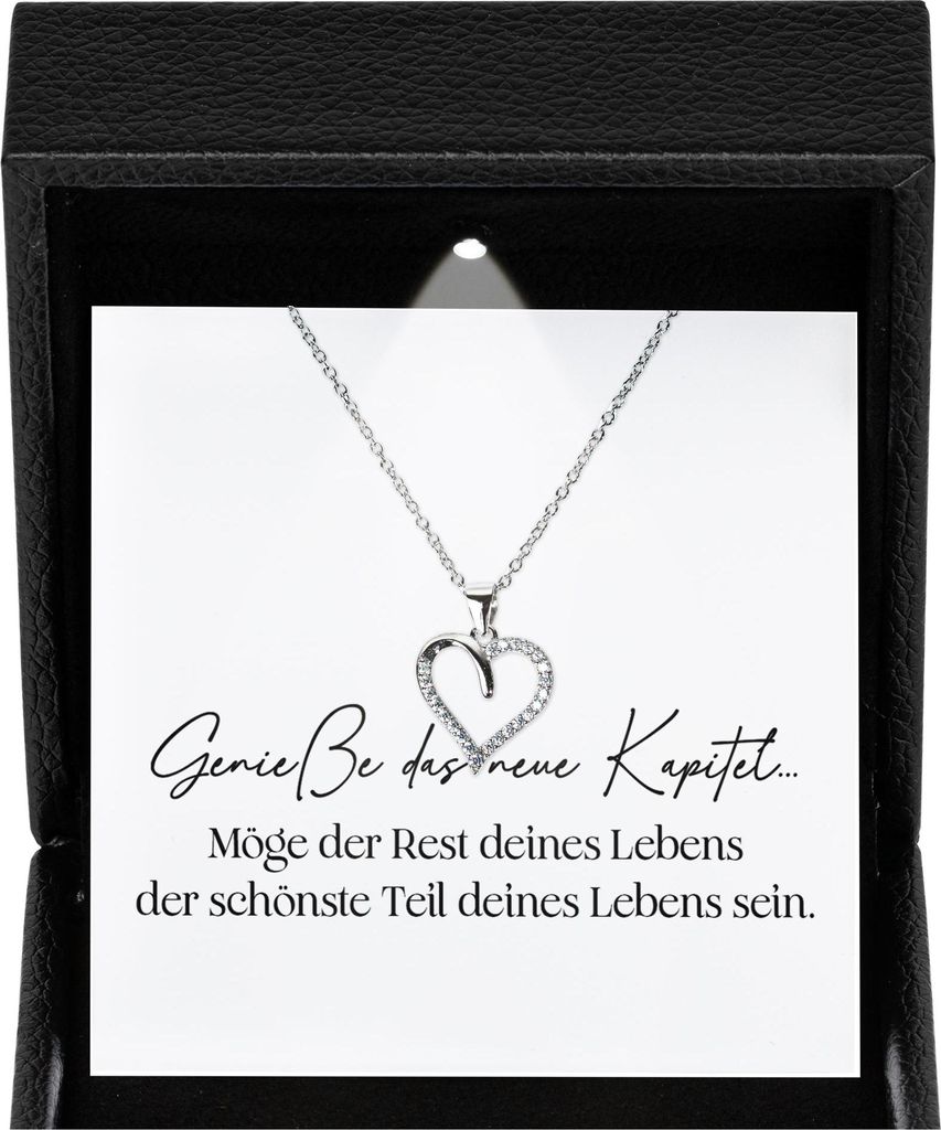 22Feels Babyparty Geschenk Schwangerschaft Schmuck Baby Shower Mom To Be - Frauen Silber 925/000 Herz Halskette Damen Werdende Mama - Karte Premium...
