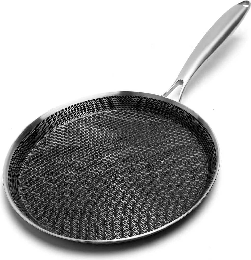 Padella Crepes 30cm Acciaio Inox Induzione - Design e Gusto Insieme