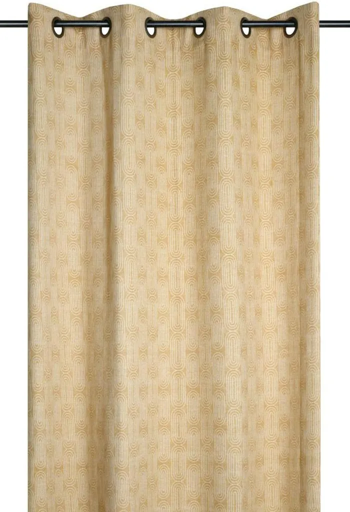 Tenda in Tessuto 140x260 Giallo Senape - Design Contemporaneo in Cotone