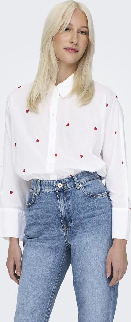 ONLY Chemisier Col chemise Box Fit Manchettes Patte de Image du produit 