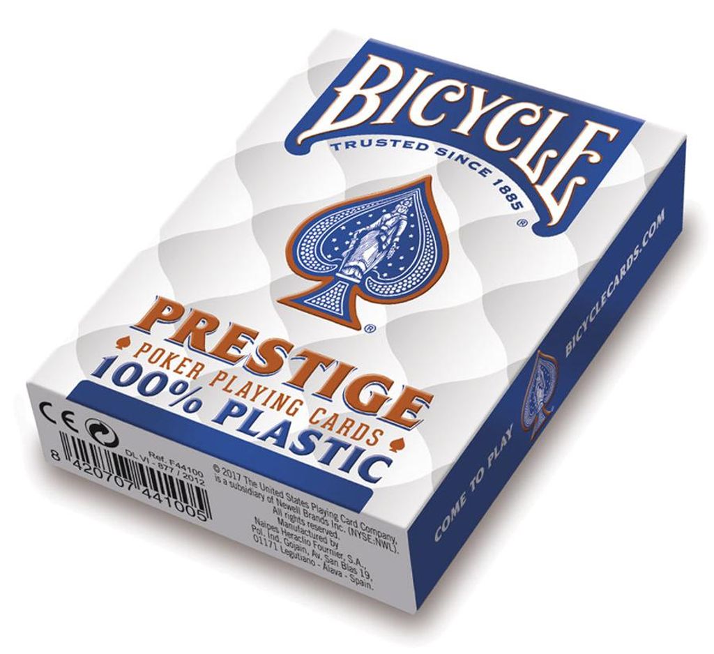 Vélo – Cartes à jouer Prestige Jumbo Poker (Rouge / Bleu) Image du produit 