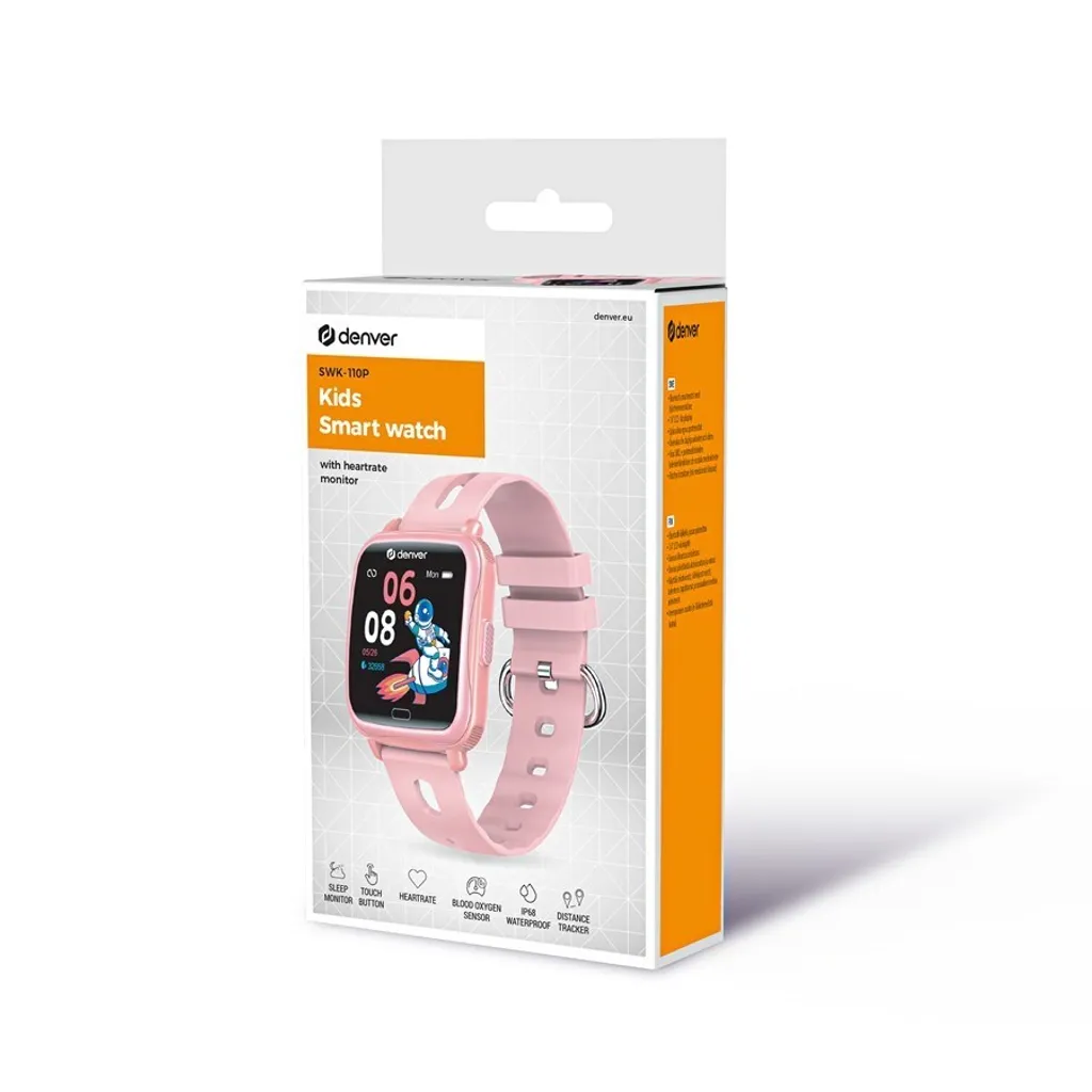Montre Intelligente Sport Enfant Denver SWK-110P Rose : Suivi d'Activité