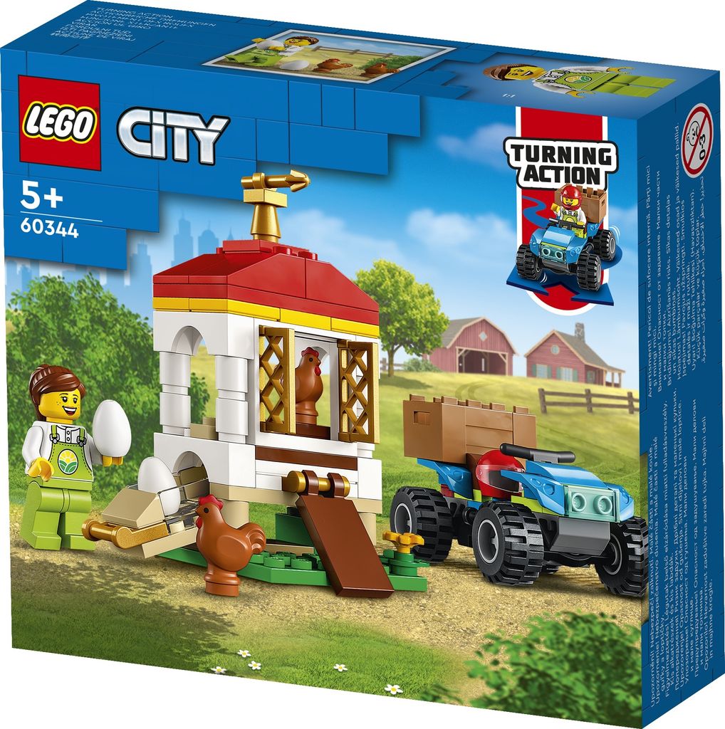 LEGO City 60344 Kurnik z kurczakami Kury Farma Zdjęcie produktu 