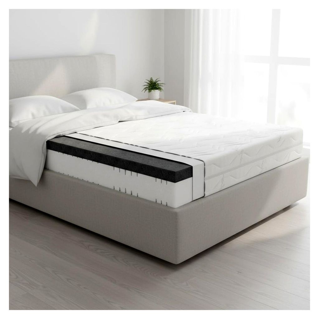 Matratze 90x200 cm H2/H3/H4/H5 – 7-Zonen Wendematratze aus Kaltschaum – 24 cm hoch – orthopädisch und ergonomisch – hart/weich –