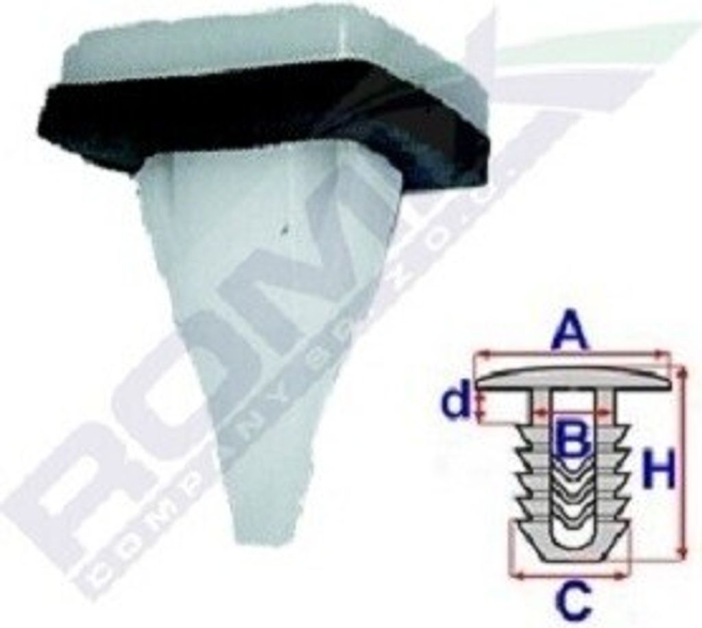 ROMIX Clip Zier- / Schutzleiste B25237 für MITSUBISHI PAJERO IV (V8_W V9_W)