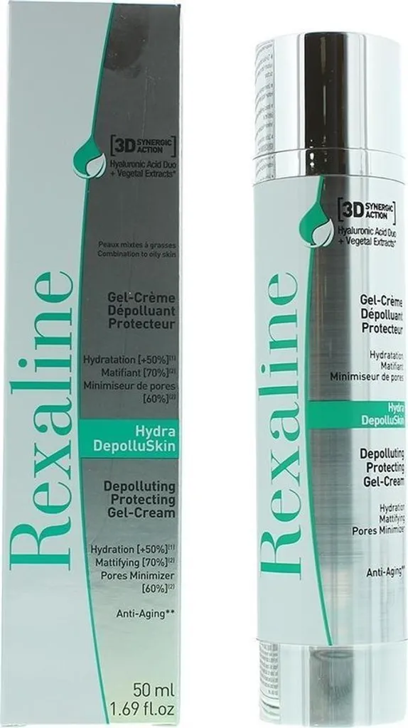 Rexaline 3D Hydra DepolluSkin Gel-Crème Protecteur Anti-Pollution 50ml