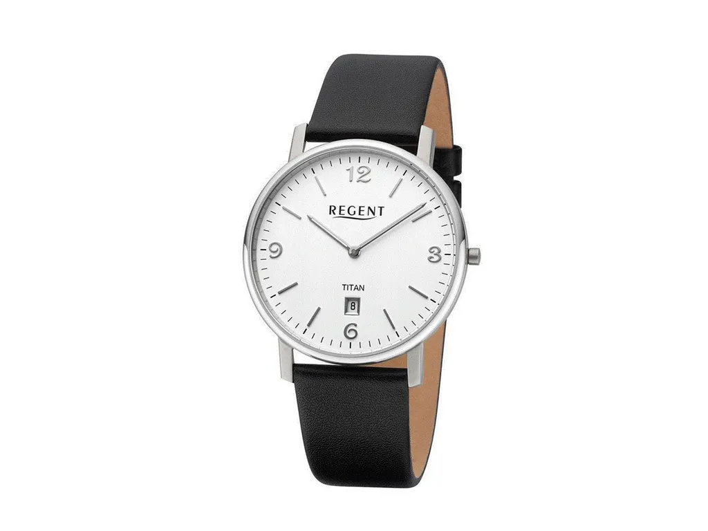 Montre homme Regent Titanium 11190198 en titane gris avec cadran épuré