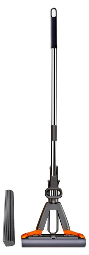 Squeeze Mop - Selbstpressender Reiniger für die Bodenreinigung zu Hause | Absorptionsschwamm mit austauschbarem Kopf, Küchenmopp für Hartholzfli...