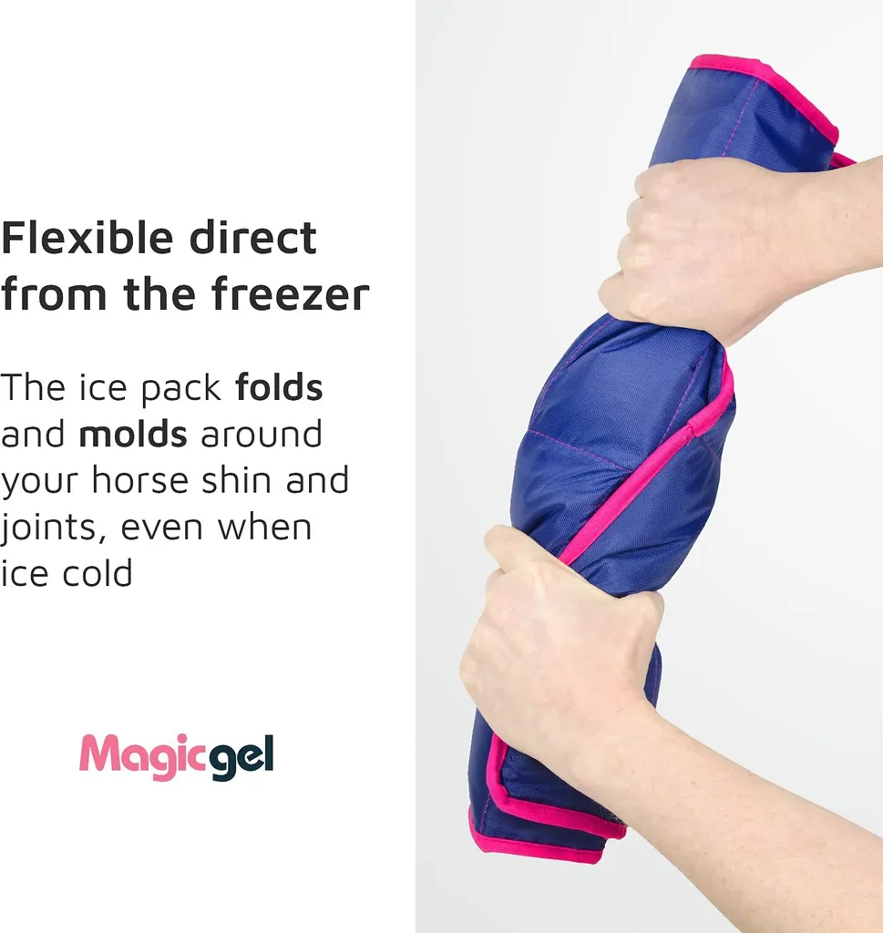 Guêtres pour Refroidir le Cheval avec Magic Gel Flexible - Taille Unique