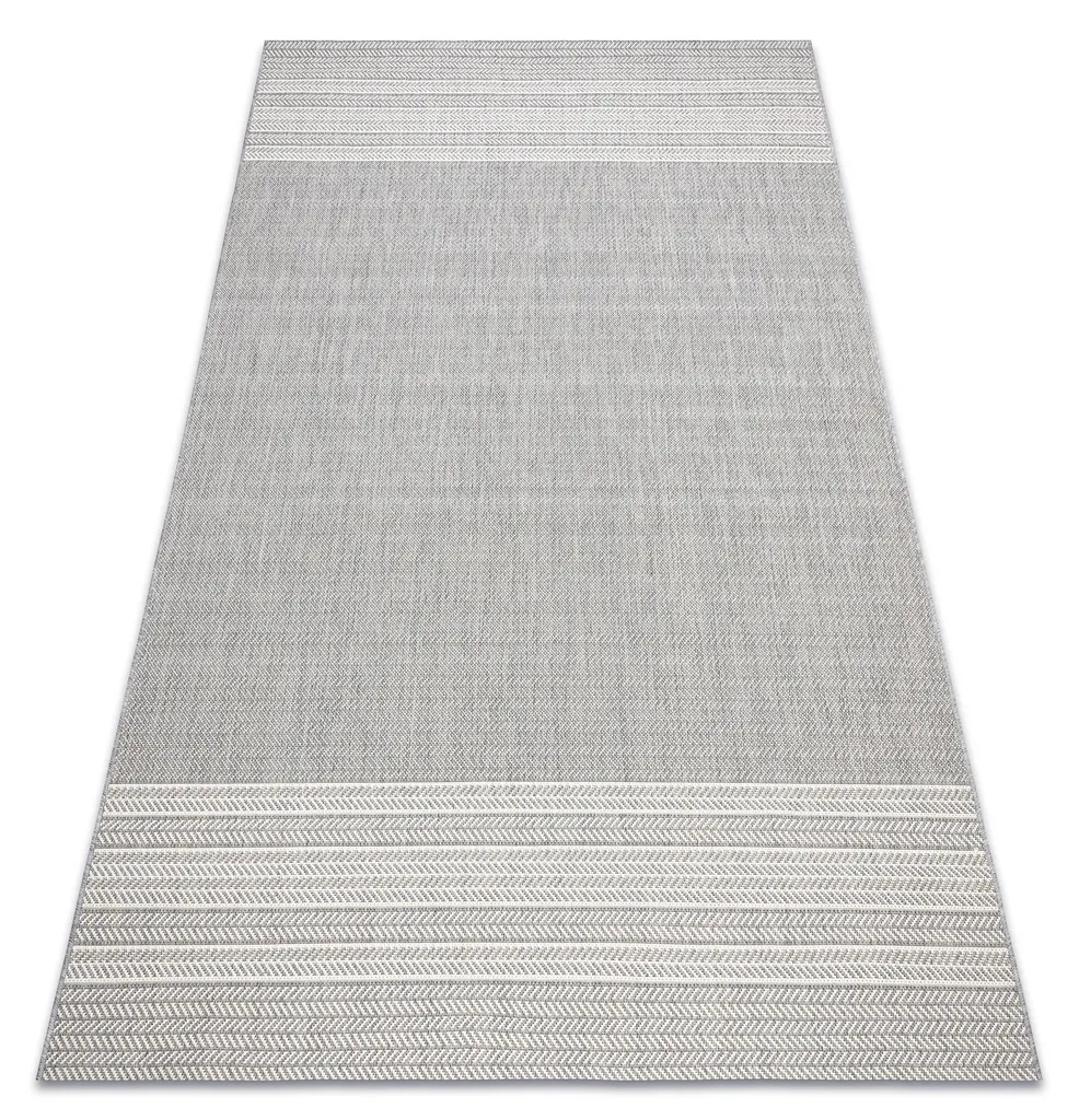 Tapis de salon gris 80x150 cm Flat Sisal 48829637 idéal pour l'entrée