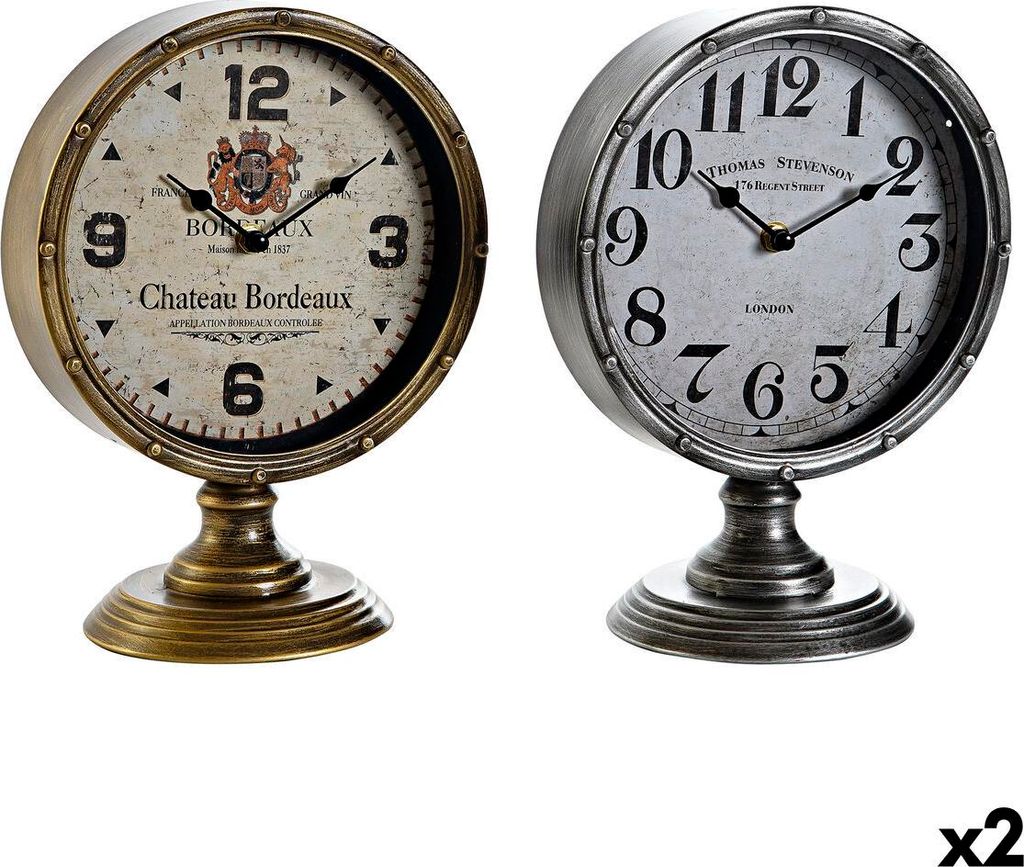 Bordur DKD Home Decor Gold Silberfarben Vintage (2 Stück)