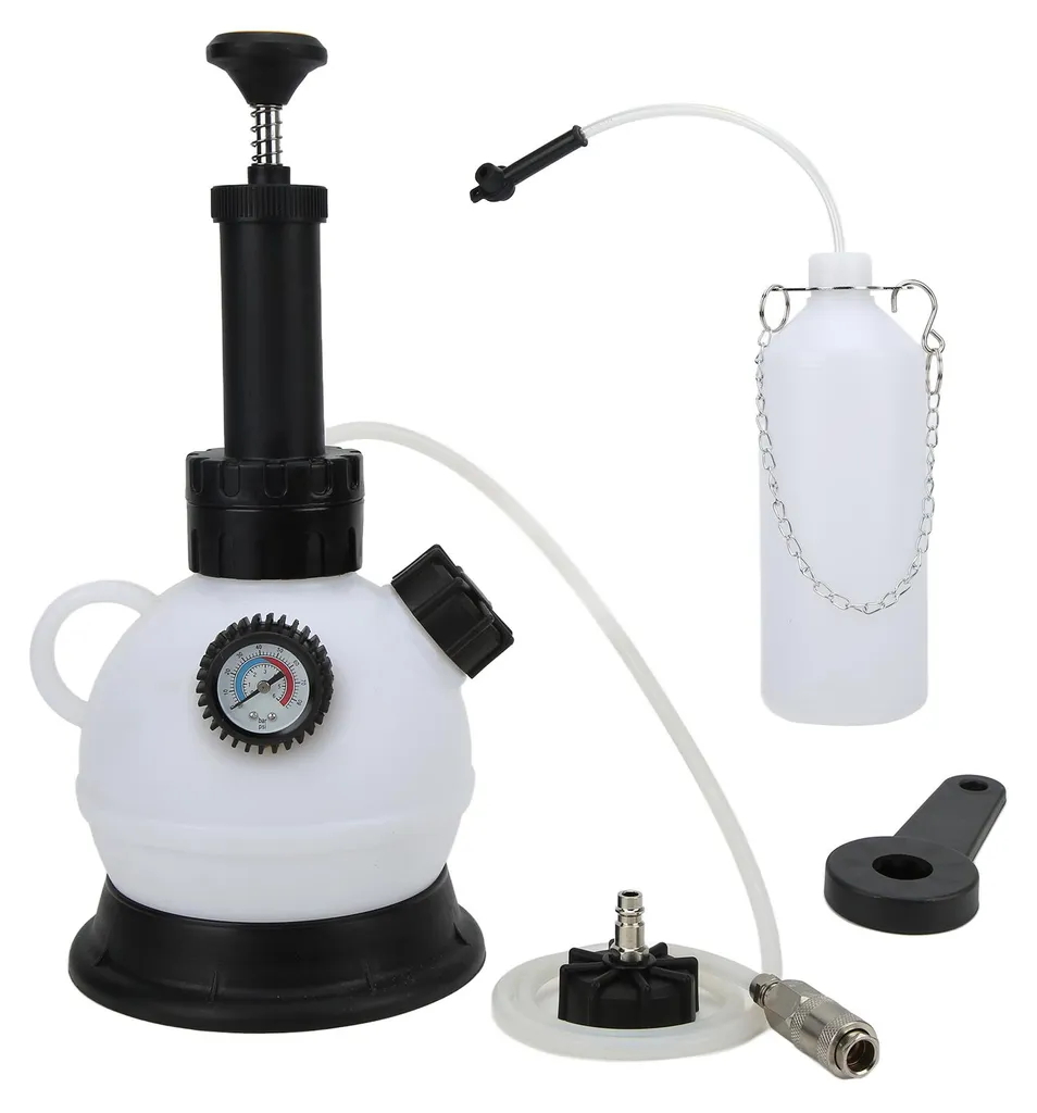 Kit de purge de freins sous vide 2L avec manomètre 30 PSI pour Europe