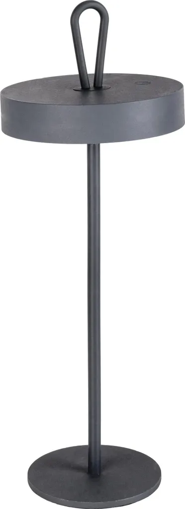Lampada LED Esterni Nera Ricaricabile Touch H 35cm | Offerta Speciale
