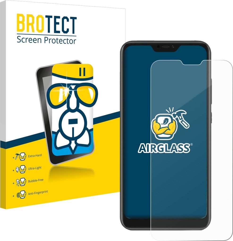BROTECT Schutzglas für Xiaomi Mi A2 Lite Schutzfolie Panzer Folie Glas Display Schutz klar