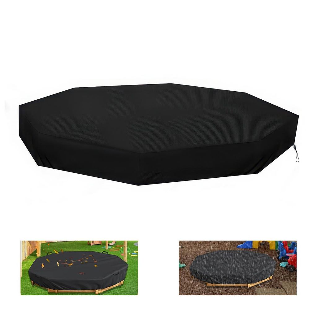 Sandkasten Abdeckung achteckig 214×199×23cm 210D Oxford Produktbild 