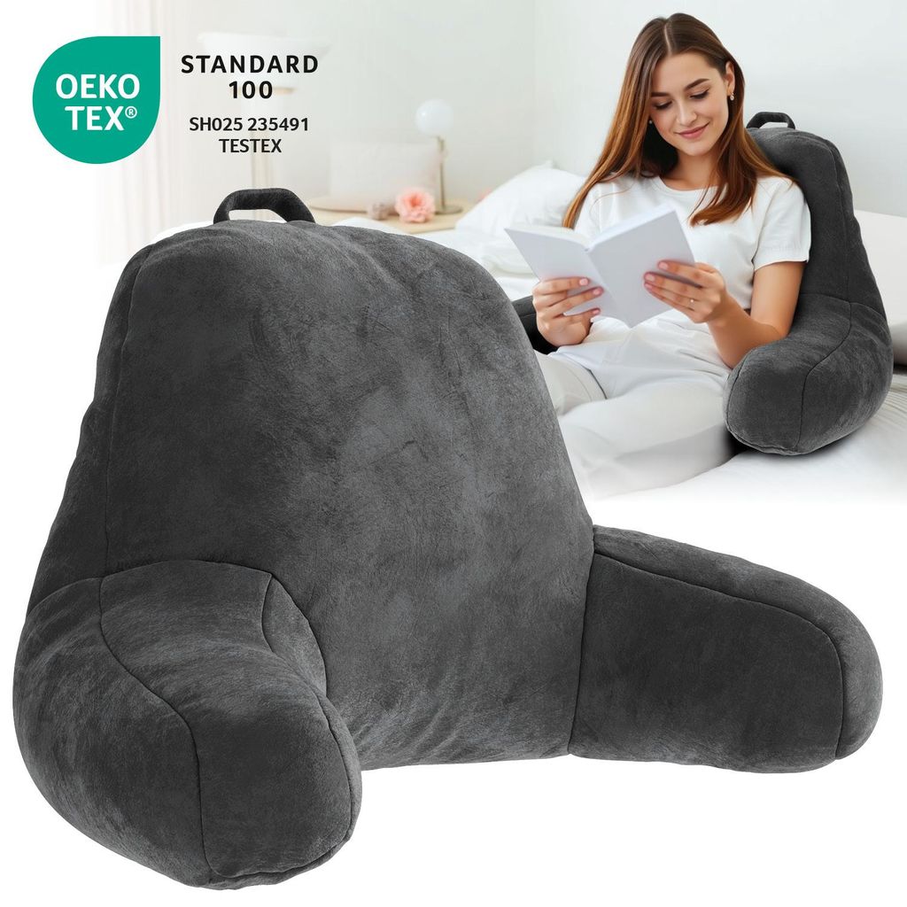 Coussin de dossier ELONEO, coussin de lecture pour lit et Image du produit 