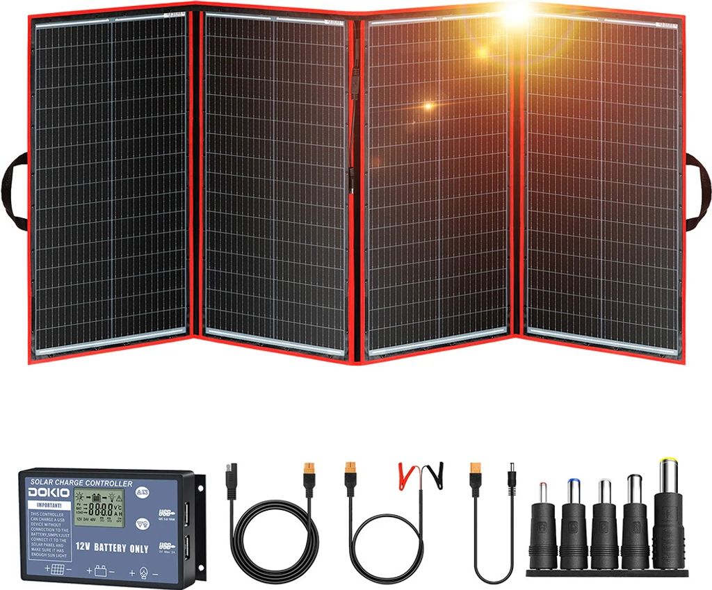 Solarpanel, flexibles und faltbares Design, hocheffizientes monokristallines Silizium, 300W Solarpanel-Set