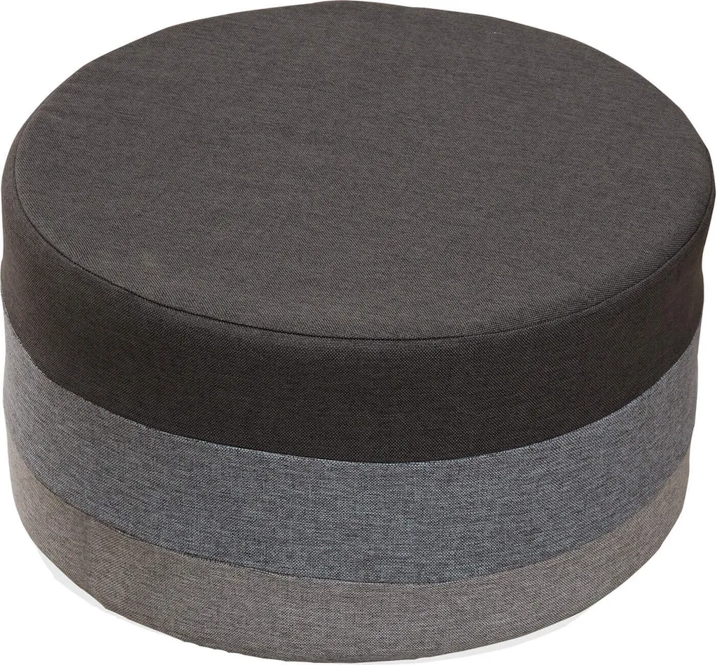 Pouf Poggiapiedi Grigio Rebecca Mobili: Design in Fibra di Legno