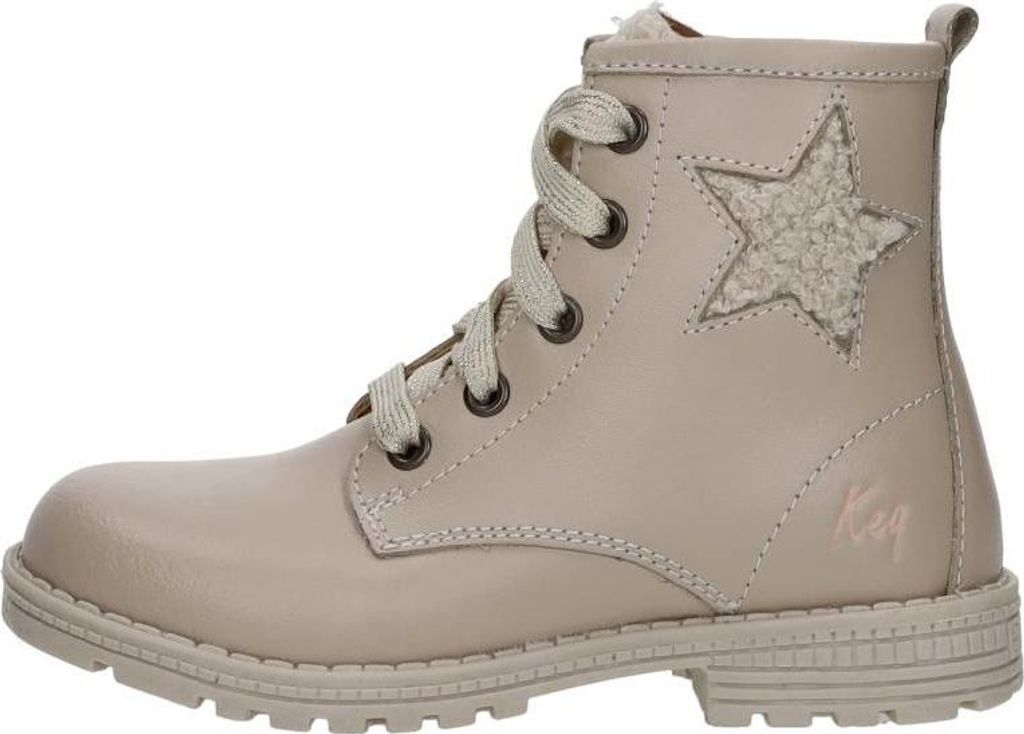 KEQ Veterschoen hoog Veterschoen hoog - Beige - Maat 26