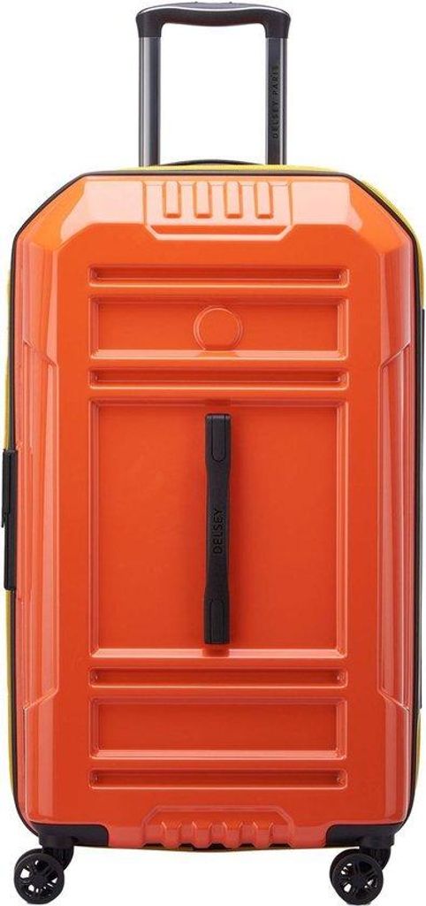 Delsey Paris DELSEY PARIS Rempart Expandable 4 Double Rollers Trolley 73 Orange