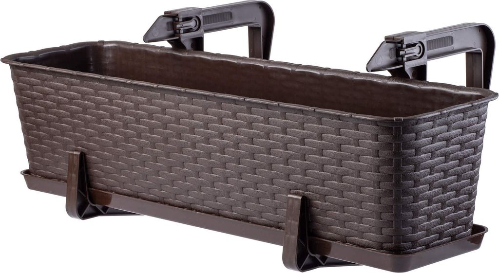 KADAX Balkontopf mit Untersatz "Frette", Balkonkasten mit Produktbild 