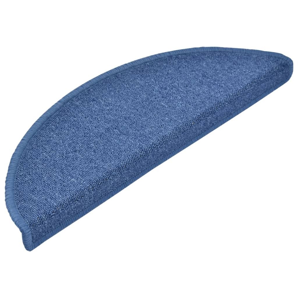 vidaXL 15 ks rohoží na schody modré 65 x 24 x 4 cm Obrázek produktu 