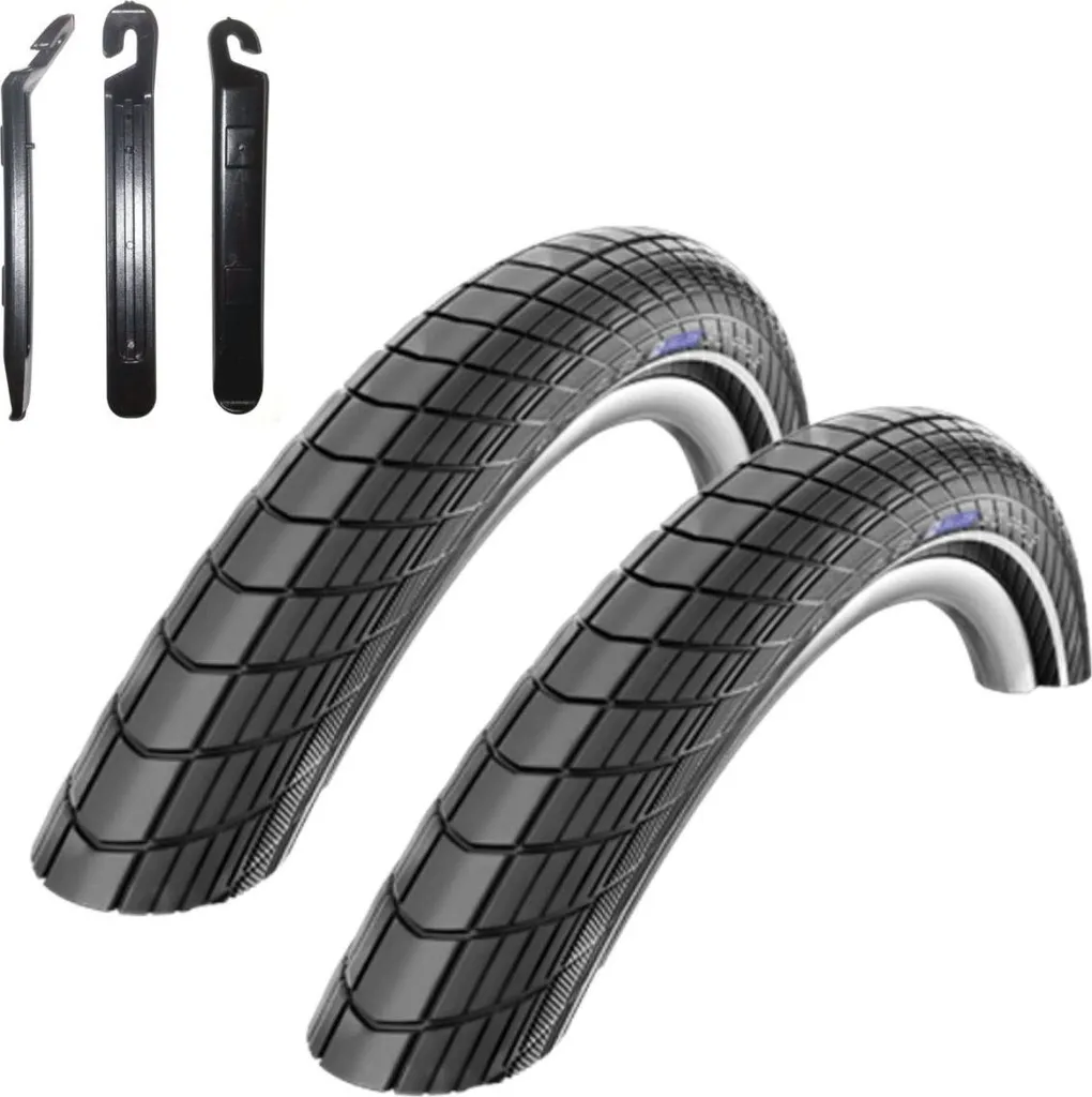 Pneus Schwalbe Big Apple Reflex 60-622 28x2.35 avec démonte-pneus inclus