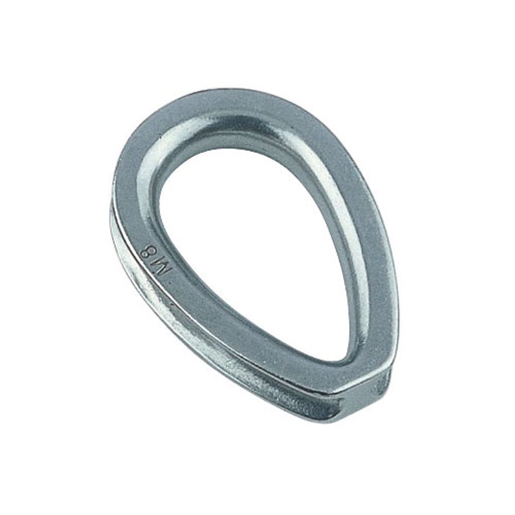 Kausche, schwere Ausführung, 22mm, Edelstahl, A4