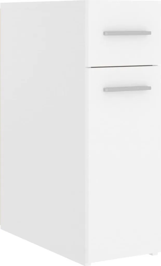 Armadietto Farmacia Bianco 20x45,5x60 cm - Mobiletto Legno Multistrato