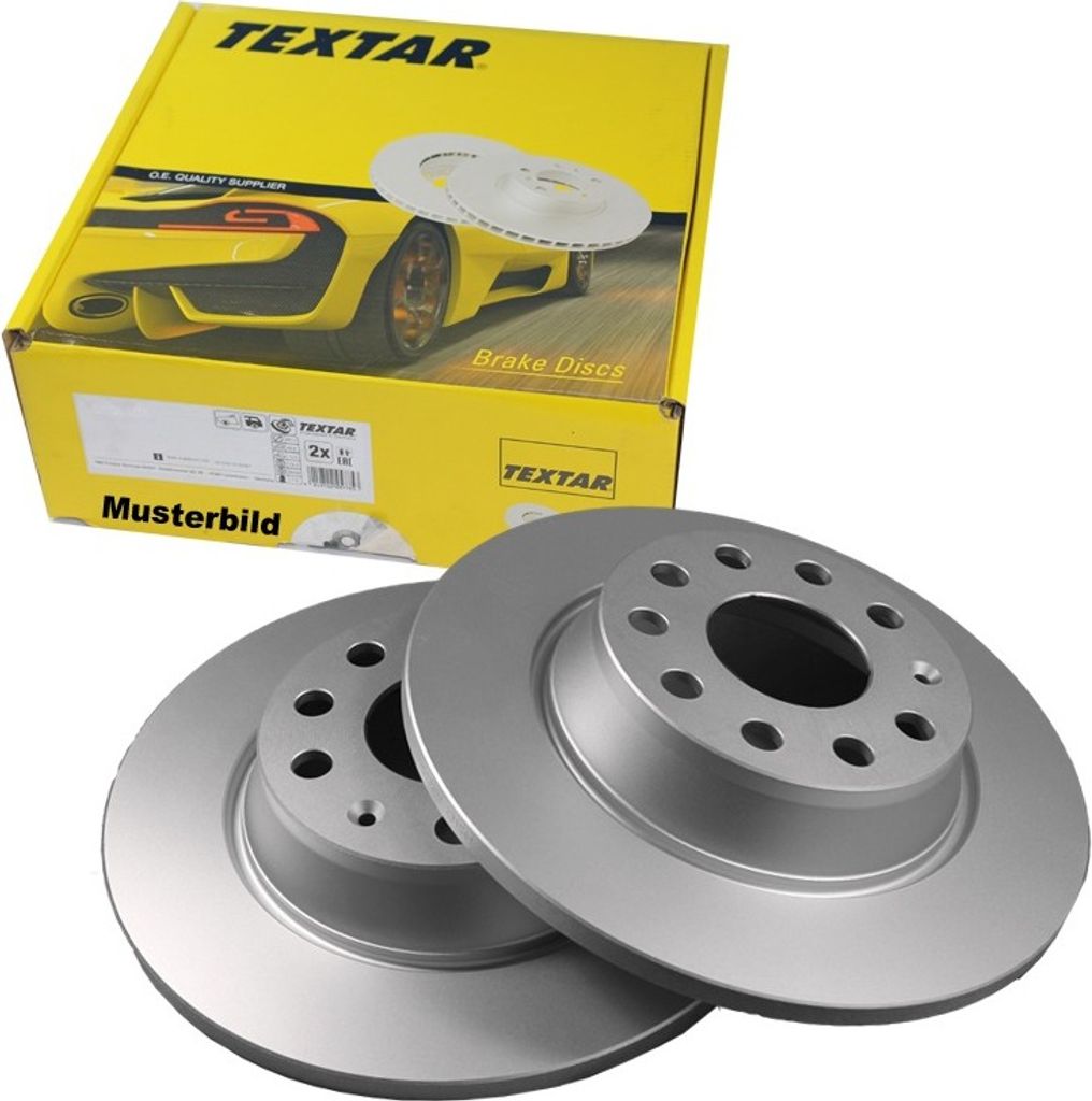 2 Textar Bremsscheiben 288mm hinten für Toyota Avensis T22