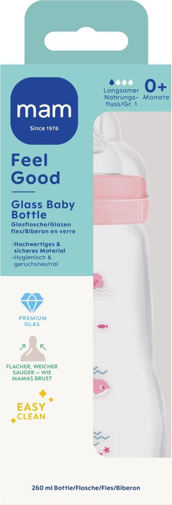 Feel Good Glass Bottle "Schwan" 260 ml 0+