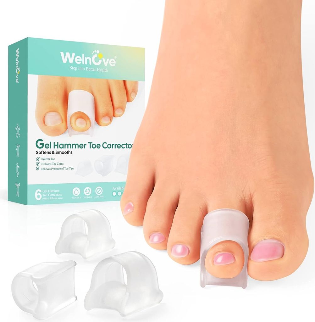 Hammertoe Corrector – Zehenstrecker für gekräuselte Zehen, gebrochene Zehen, Ballenzeh-Korrektor für Damen und Herren, 3 verschiedene Größen...