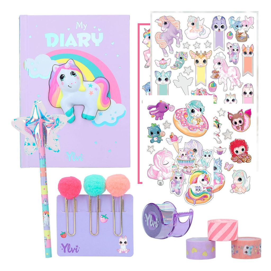 Origami Depesche Ylvi DEP12464 - Kit De Bricolage Papier Pour Enfants - Animaux Magiques Multicolores