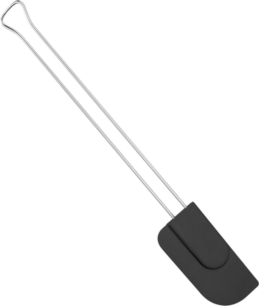 Silikonteigschaber 29 x 3,5 cm Edelstahl/schwarz 230 °C