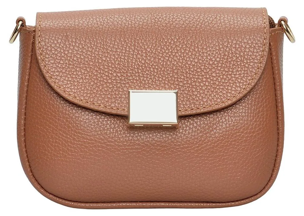 Sac crossbody Anna Luchini SS26 AL 157 cognac en cuir élégant