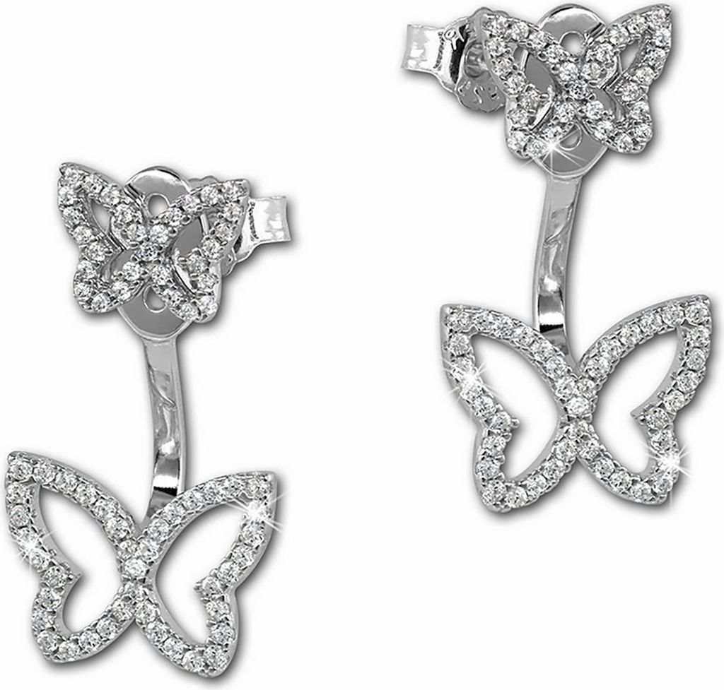 SilberDream weiß Ear Cuff Schmetterling Zirkonia 925 Silber Produktbild 